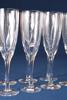 Bertil Vallien (f 1938), champagneglas 7 st, cocktailglas 5 st, "Chateau", Kosta Boda