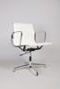 Charles and Ray Eames, efter, kontorsstol med armstöd, "EA 117", snurrbar, höj och sänkbar, stomme i aluminium, sits och rygg i vit nylonklädsel