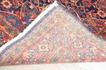 Mahal, Iran, Orientmatta, semiantik, handknuten, blå botten med röd huvudbård, 288 x 230 cm