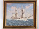 E. Lindroth, 1900-tal, "Skeppsgossebriggen Falken", signerad -40, olja på duk, bildmått 46 x 55 cm