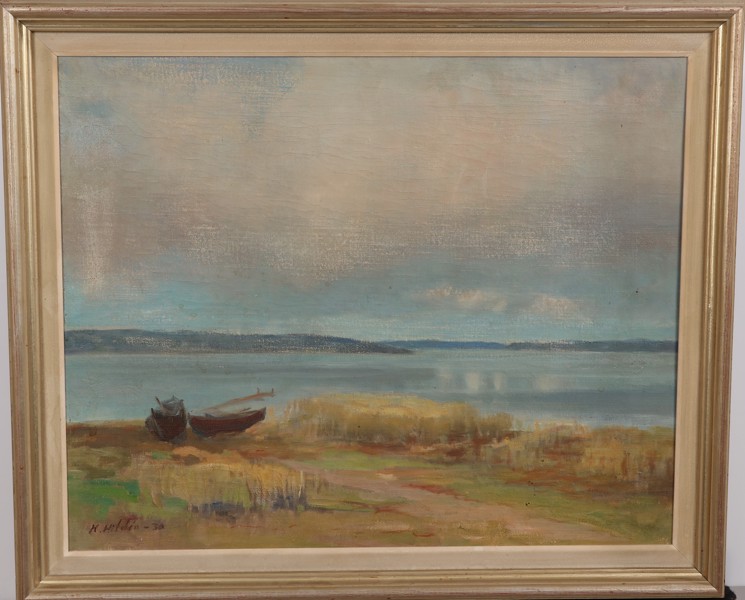 KAARLO HILDÉN (1886-1963), olja på duk