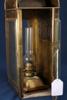 Handlykta, 1900-talets början, mässing och glas, för fotogen, höjd 44, 24 x 16 cm
