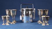 Ishink, Freezinhot, vinglas, 6 st samt snapsglas, 6 st, nysilver, i parti