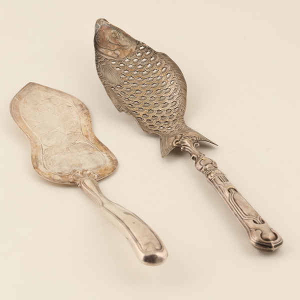 FISKSPADE, tidigt 1900-tal, nysilver