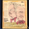 André Prah (född 1941), Gösta Ekman som Strindberg, tusch, med dedikation, bildmått 23 x 16 cm